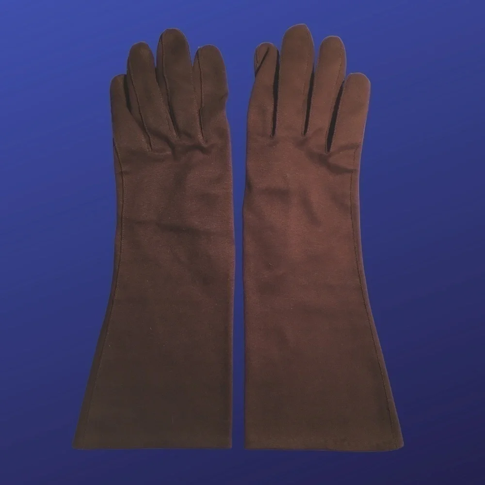 UNBRANDED Cloth Fabric Gloves, Women’s Size M, CHOCOLATE BROWN, Pre-owned, EUC